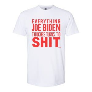 Funny Donald Trump 2024 Everything Joe Biden Touches Softstyle CVC T-Shirt