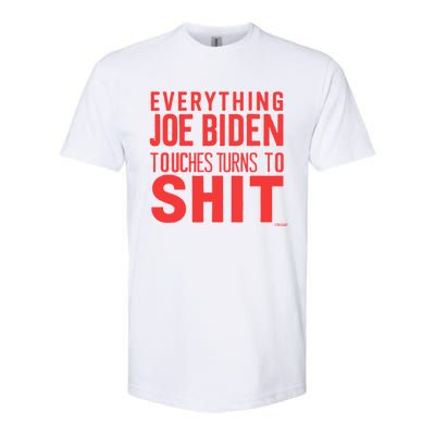 Funny Donald Trump 2024 Everything Joe Biden Touches Softstyle® CVC T-Shirt