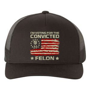 Funny Donald Trump 2024 IM Voting For The Convicted Felon Yupoong Adult 5-Panel Trucker Hat