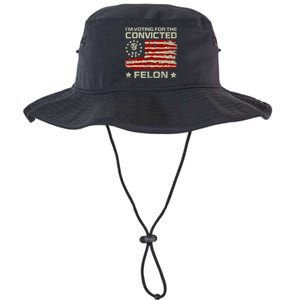 Funny Donald Trump 2024 IM Voting For The Convicted Felon Legacy Cool Fit Booney Bucket Hat