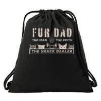 Fur Dad The Man The Myth Funny Dog Cat Father's Day Drawstring Bag