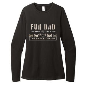 Fur Dad The Man The Myth Funny Dog Cat Father's Day Womens CVC Long Sleeve Shirt