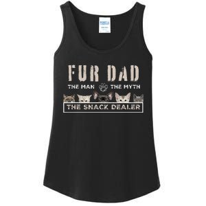 Fur Dad The Man The Myth Funny Dog Cat Father's Day Ladies Essential Tank