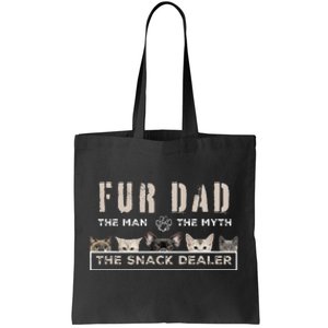 Fur Dad The Man The Myth Funny Dog Cat Father's Day Tote Bag