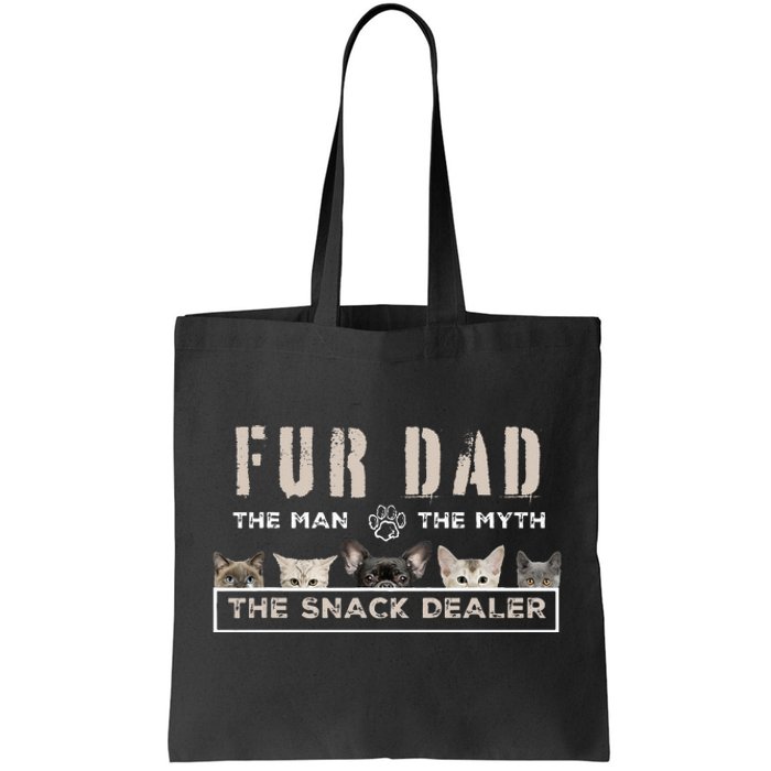 Fur Dad The Man The Myth Funny Dog Cat Father's Day Tote Bag