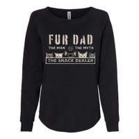 Fur Dad The Man The Myth Funny Dog Cat Father's Day Womens California Wash Sweatshirt