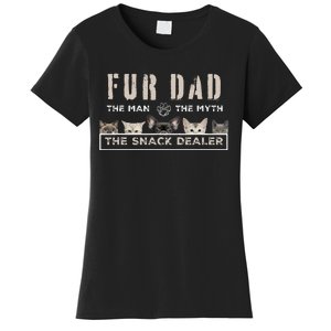 Fur Dad The Man The Myth Funny Dog Cat Father's Day Women's T-Shirt