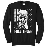 Free Donald Trump Republican Support Pro Trump American Flag Sweatshirt