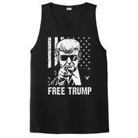 Free Donald Trump Republican Support Pro Trump American Flag PosiCharge Competitor Tank