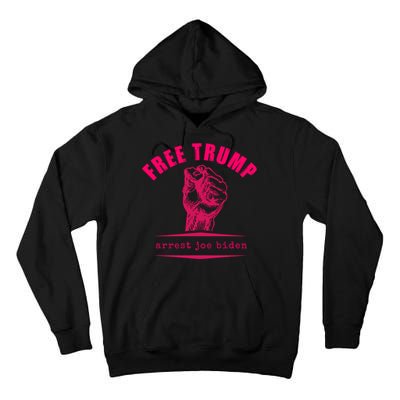 Free Donald Trump MAGA Conservative Tall Hoodie