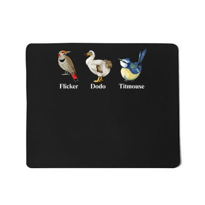 Flicker Dodo Titmouse Bird Lover Nature Lover Mousepad