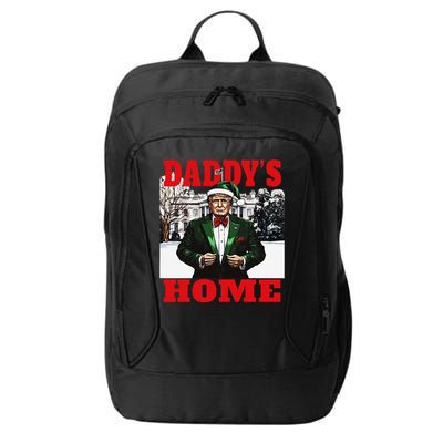 Funny Donald Trump DaddyS Home White House Christmas Humor City Backpack