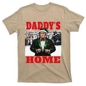 Funny Donald Trump DaddyS Home White House Christmas Humor T-Shirt