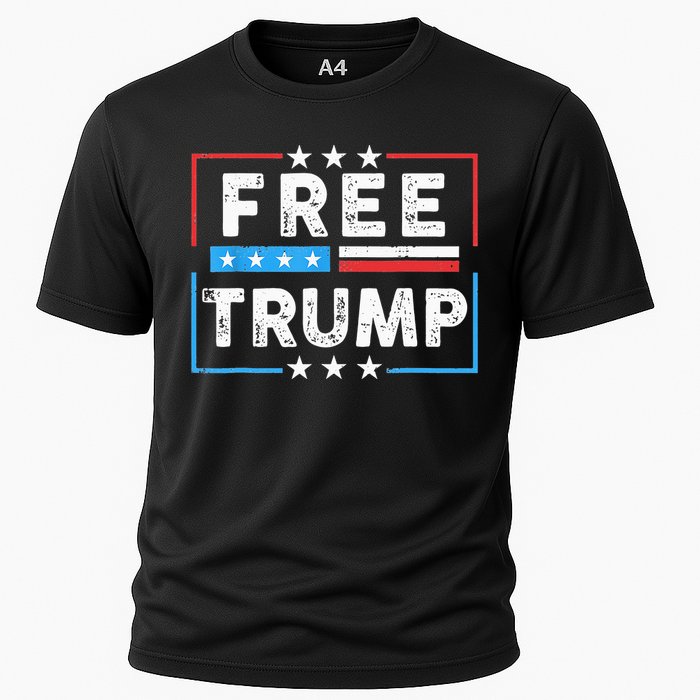 Free Donald Trump Republican Support Cooling Performance Crew T-Shirt