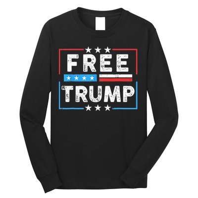 Free Donald Trump Republican Support Long Sleeve Shirt