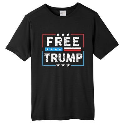 Free Donald Trump Republican Support Tall Fusion ChromaSoft Performance T-Shirt