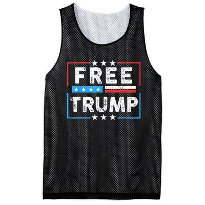 Free Donald Trump Republican Support Mesh Reversible Basketball Jersey Tank