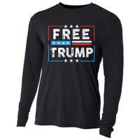 Free Donald Trump Republican Support Cooling Performance Long Sleeve Crew