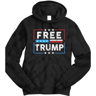 Free Donald Trump Republican Support Tie Dye Hoodie