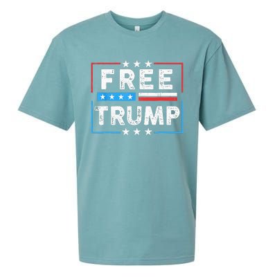 Free Donald Trump Republican Support Sueded Cloud Jersey T-Shirt