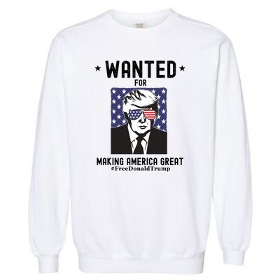 Free Donald Trump MAGA Conservative Republican Garment-Dyed Sweatshirt