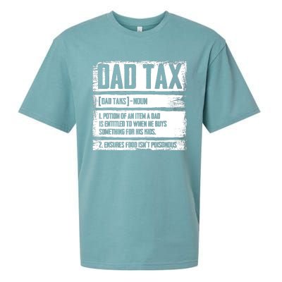 Funny Dad Tax Definition Fathers Day For Dad Daddy Sueded Cloud Jersey T-Shirt