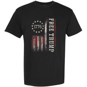 Free Donald Trump Republican Support Pro Trump Garment-Dyed Heavyweight T-Shirt