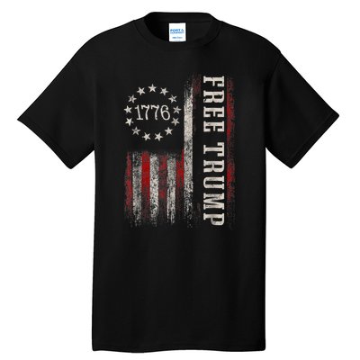 Free Donald Trump Republican Support Pro Trump Tall T-Shirt