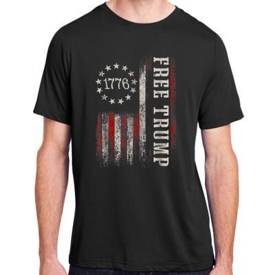 Free Donald Trump Republican Support Pro Trump Adult ChromaSoft Performance T-Shirt