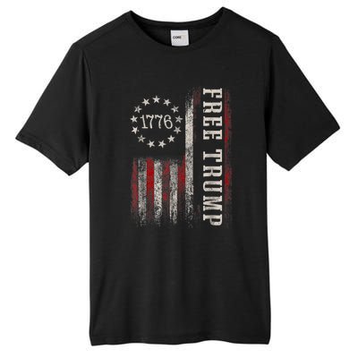 Free Donald Trump Republican Support Pro Trump Tall Fusion ChromaSoft Performance T-Shirt