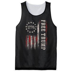 Free Donald Trump Republican Support Pro Trump Mesh Reversible Basketball Jersey Tank