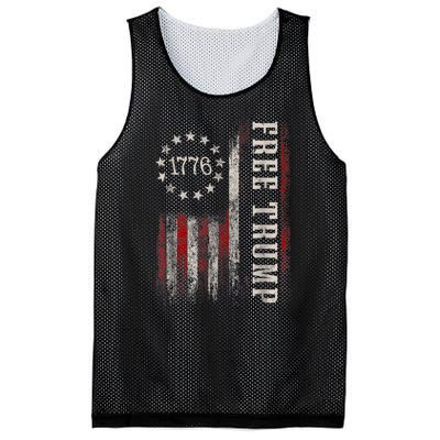 Free Donald Trump Republican Support Pro Trump Mesh Reversible Basketball Jersey Tank