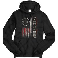 Free Donald Trump Republican Support Pro Trump Tie Dye Hoodie