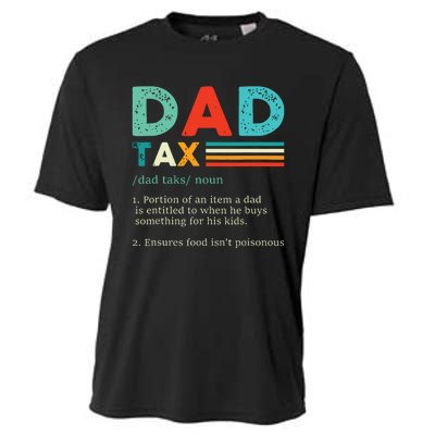 Funny Dad Tax Definition Retro Vintage Cooling Performance Crew T-Shirt