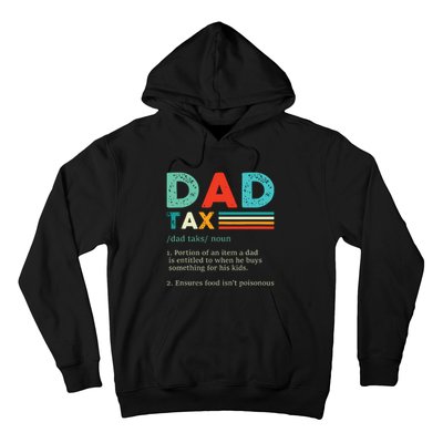 Funny Dad Tax Definition Retro Vintage Hoodie