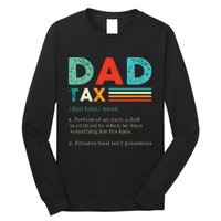 Funny Dad Tax Definition Retro Vintage Long Sleeve Shirt