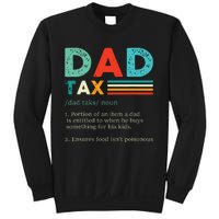 Funny Dad Tax Definition Retro Vintage Sweatshirt