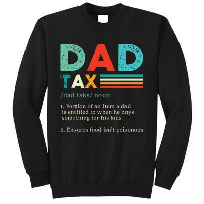 Funny Dad Tax Definition Retro Vintage Sweatshirt