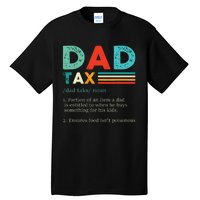 Funny Dad Tax Definition Retro Vintage Tall T-Shirt