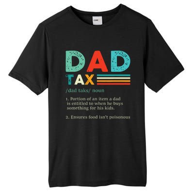 Funny Dad Tax Definition Retro Vintage Tall Fusion ChromaSoft Performance T-Shirt