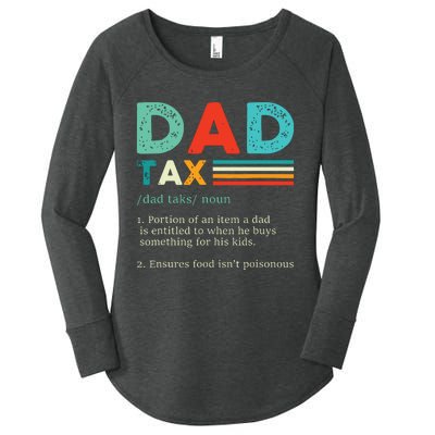 Funny Dad Tax Definition Retro Vintage Women's Perfect Tri Tunic Long Sleeve Shirt