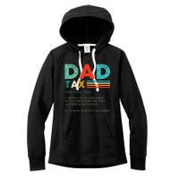 Funny Dad Tax Definition Retro Vintage Women's Fleece Hoodie