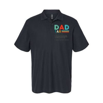 Funny Dad Tax Definition Retro Vintage Softstyle Adult Sport Polo