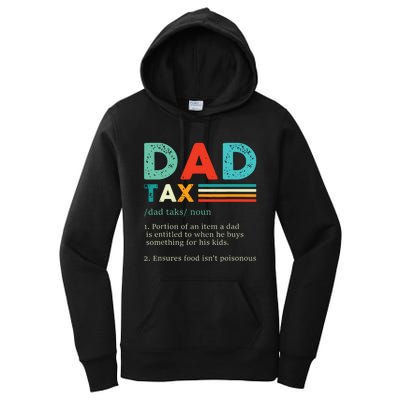 Funny Dad Tax Definition Retro Vintage Women's Pullover Hoodie