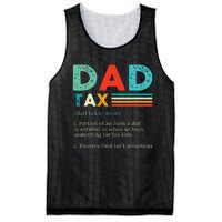 Funny Dad Tax Definition Retro Vintage Mesh Reversible Basketball Jersey Tank