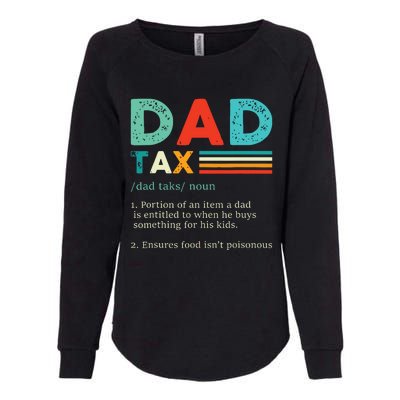 Funny Dad Tax Definition Retro Vintage Womens California Wash Sweatshirt