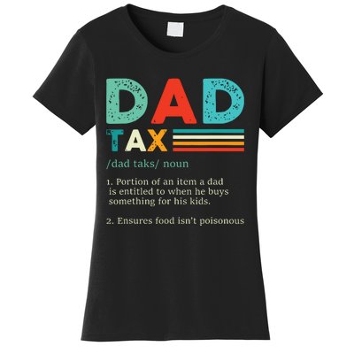 Funny Dad Tax Definition Retro Vintage Women's T-Shirt