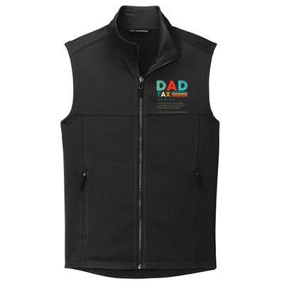 Funny Dad Tax Definition Retro Vintage Collective Smooth Fleece Vest