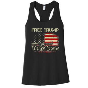 Free Donald Trump Republican Support Women's Racerback Tank