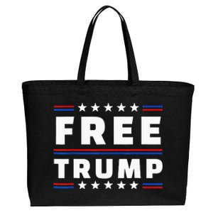 Free Donald Trump Republican Support Funny Cotton Canvas Jumbo Tote